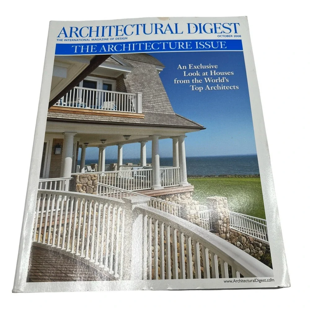 Architectural Digest Book 2008 Lot of 4 Paperback Decoration Magazines